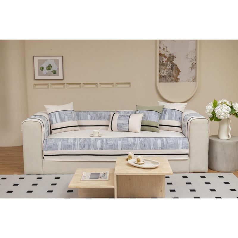 Подушка для дивана из шенилла — фото 9