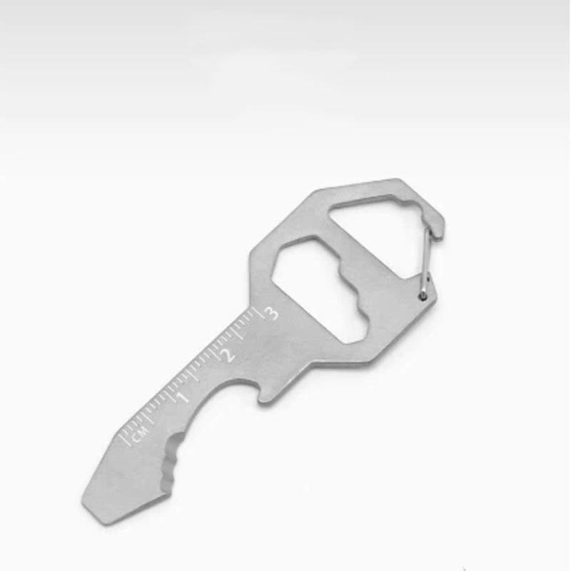

Practical New 2026 Card Type Tool Card Multifunctional Keychain Bottle Opener Hexagonal Pendant Portable Screwdriver Mini Tools серебряный