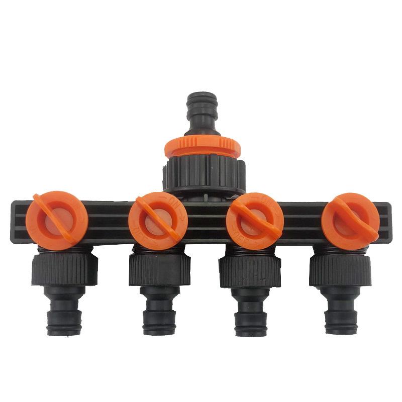 3-Way Washing Machine Faucet Diverter Valve with Switch - 1-Inch Pipe Tee