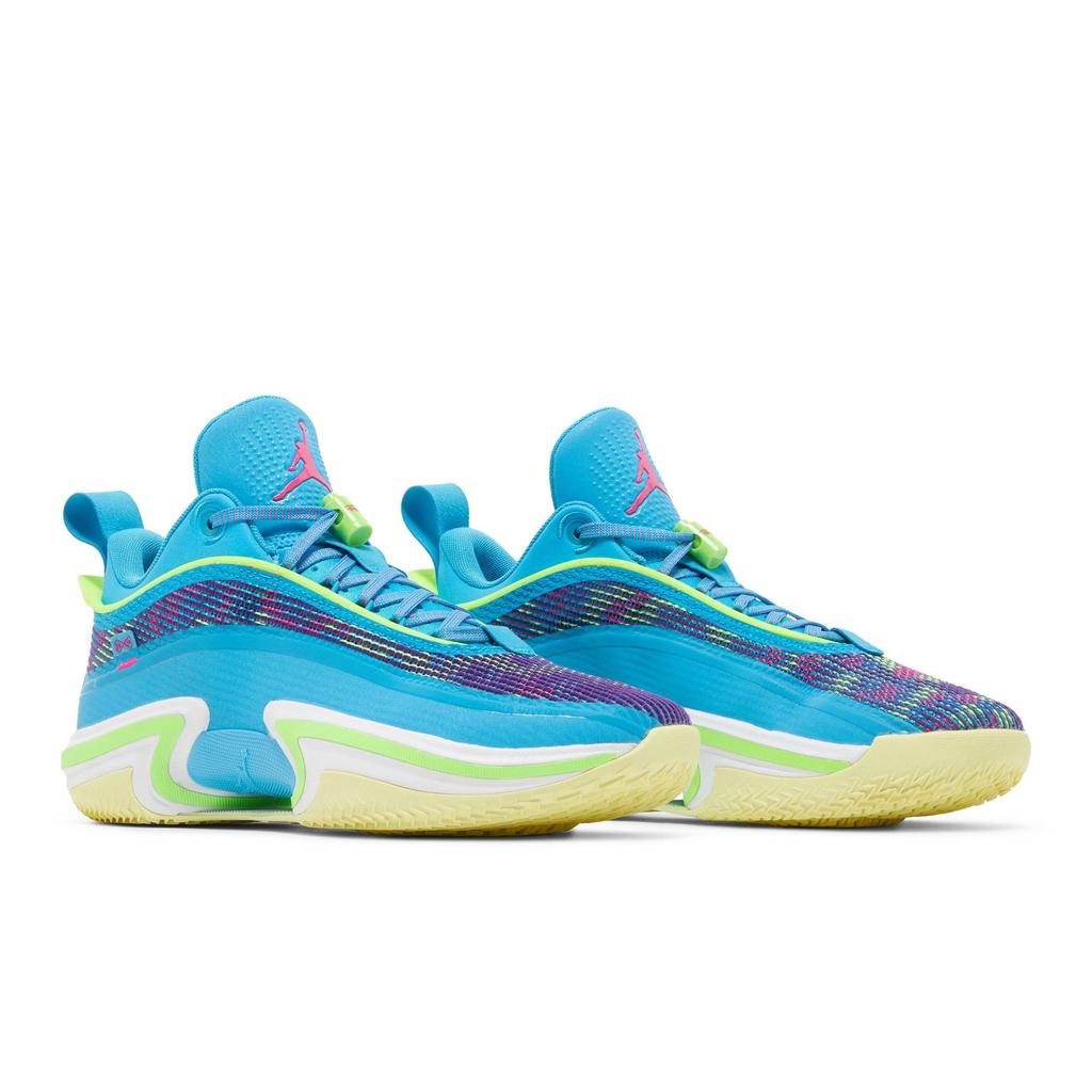 Luka Doncic Air Jordan 36 Low PF 'Laser Blue' (Unisex) Laser Blue / Electro Purple / Pink Prime / Electric Green Basketball Shoes DN4195 430