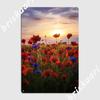 Poppies Metal Sign Funny Cinema Living Room Pub Garage Wall Decor Tin Sign Posters
