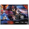 Figurine - Shadow - 12 cm - Moto avec roues mobiles - 13 points d'articulation