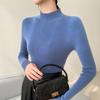 Women's Seamless Cashmere Slim-Fit Half-High Neck Sweater