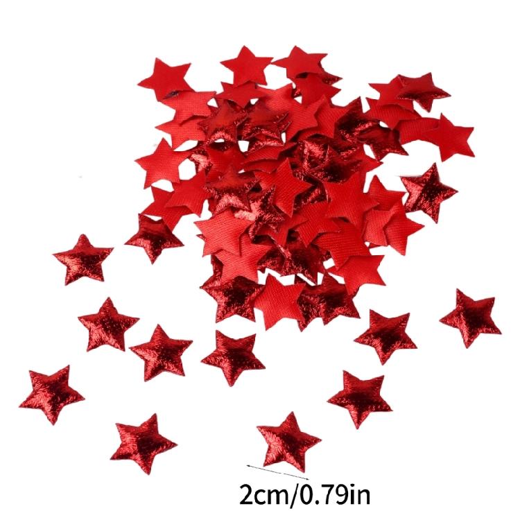 5 Packs Star Patches Iron on Patches Glittering Star Appliques Decorative Patches for Party Holiday