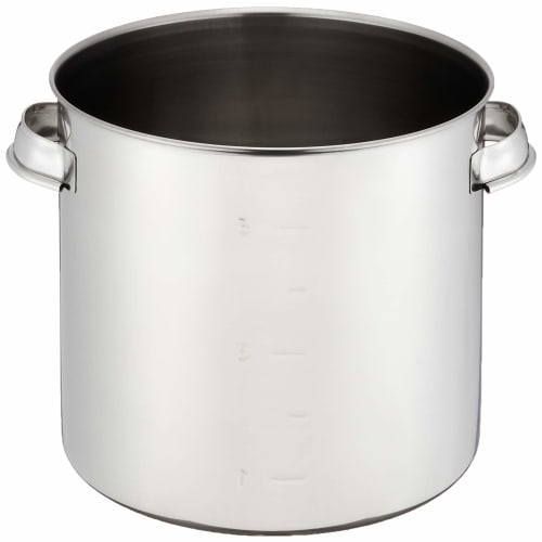 EBM 18-8 Kitchen Pot/Stock Pot, 20cm, with Handle, Silver
