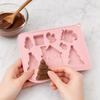 Christmas Silicone Candy Mold Cartoon Chocolate Mold DIY Home Use Candy Cheese Mold Flexible Non-Stick Baking Mold for Holiday Treats