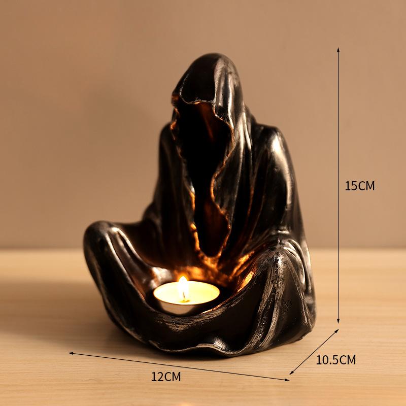 

Подсвечник на Хэллоуин, фигурки привидений, волшебников, подсвечник для чайной свечи, страшный дом с привидениями, реквизит для бара, праздничный декор для вечеринки своими руками