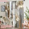 2PCS Digital Printed Curtains, Crystal Flowers Sparkling Floral Fantasy, Window Curtains for Living Room Bedroom Home Decoration