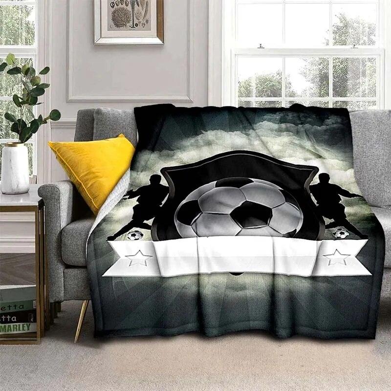 3D Print Football  Blanket For All Season,Warm and Soft Blanket  For Couch Sofa Office Home Travel Camping Birthday Gift