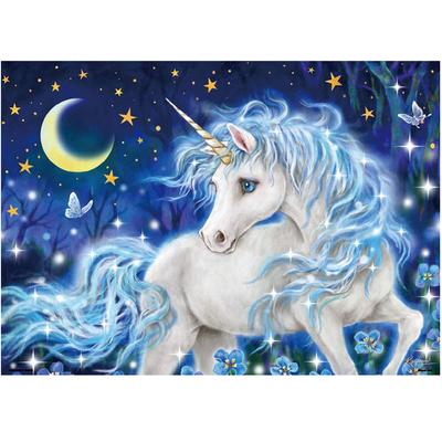 5D Diy Diamond Painting Měsíc Jednorožec Diamantové vyšívání Křížkový steh Domácí dekorace Ručně vyráběné dárkyjavascript: