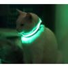 Glowing Led Dog Collar Adjustable Usb Rechargeable Nylon Pet Collar For Night Safety