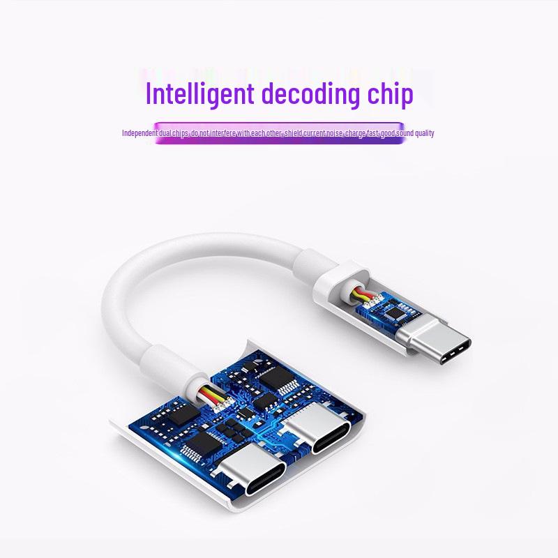 2-in-1 Dual Type-C to 3.5mm Adapter: Stream, Call, Listen & Charge