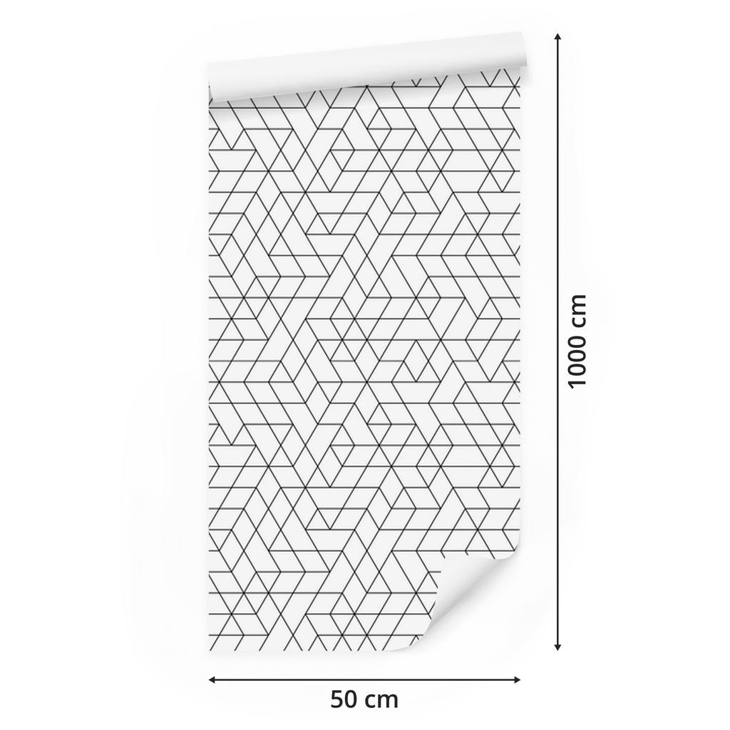 Geometric abstract pattern wallpaper for living room and bedroom 50x1000