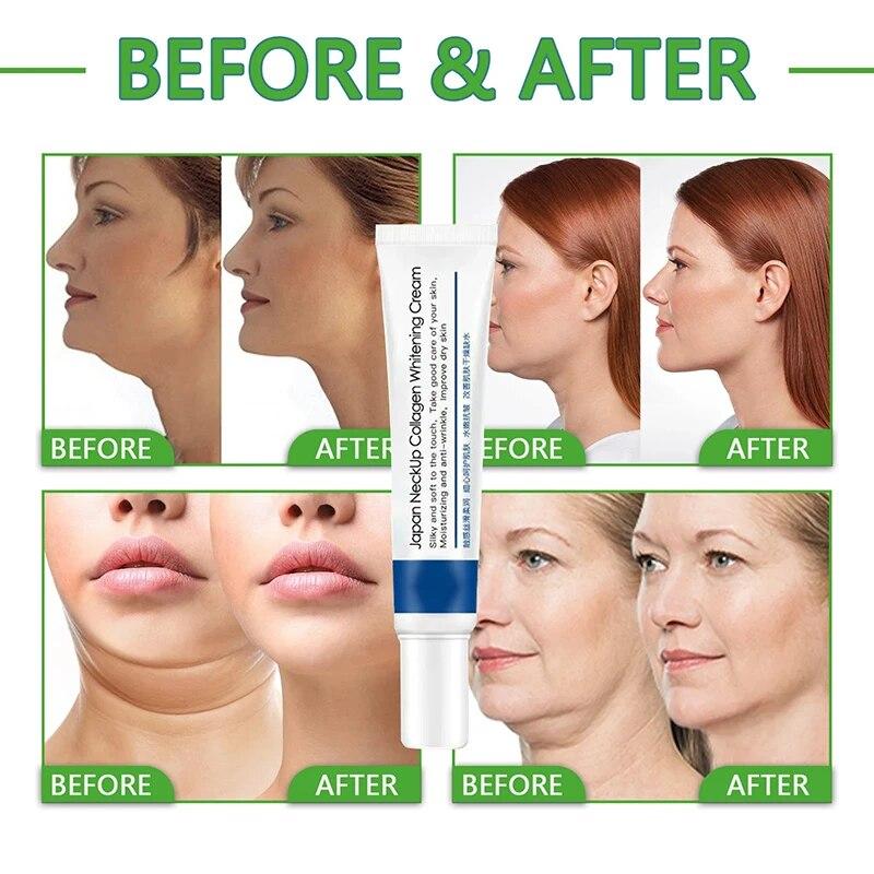 Face Lift Firming Whitening Smoothing Care Lotion Hydrolyzed Collagen Neck Cream Moisturizing Neck Rejuvenation Cream