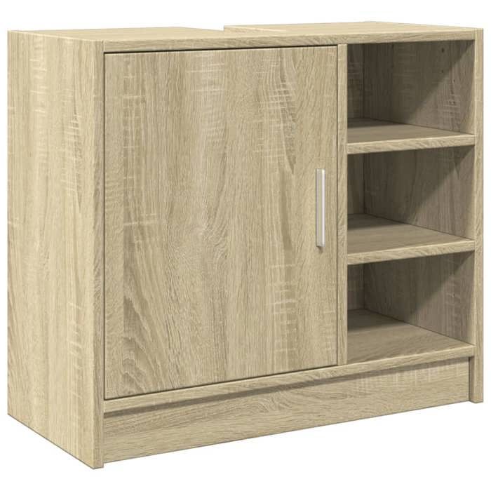 VidaXL Sink Cabinet Sonoma Oak 63x29x55 Cm Engineered Wood, Bathroom Cabinet, Storage Cabinet Room 848131