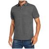 Men's Golf Shirt Casual Sports V Neck Ribbed Collar Short Sleeve Fashion Casual Color Plain Spring & Summer Regular Fit