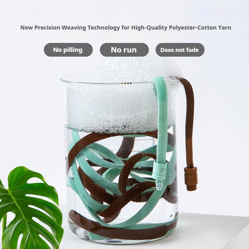 New 1Pair/3Pair Buckle Flat Elastic No-Tie Laces Letter Metal Capsule Lazy Shoelace for Men Women Sneakers Quick Shoelaces