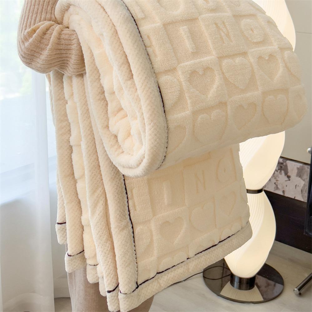 New Fleece Thick Lamb Blanket Double Sided Warm Warm Blanket Ultra Soft Breathable Throw Blanket Home Office