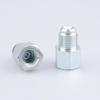 AC PERFORMANCE Female 3/8 X 24 Inverted To Male 7/16 X 24 Thread Brake Line Fittings Adapter Zinc Steel, Pack of 2