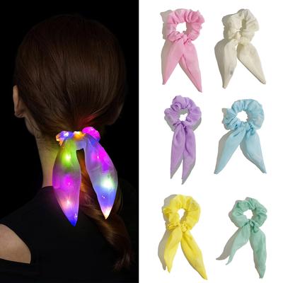 LED-elastische haarelastiekjes voor kinderen met vlechtjes, lichtgevende elastische haarbanden, haaraccessoires voor dagelijks gebruik voor peutermeisjes