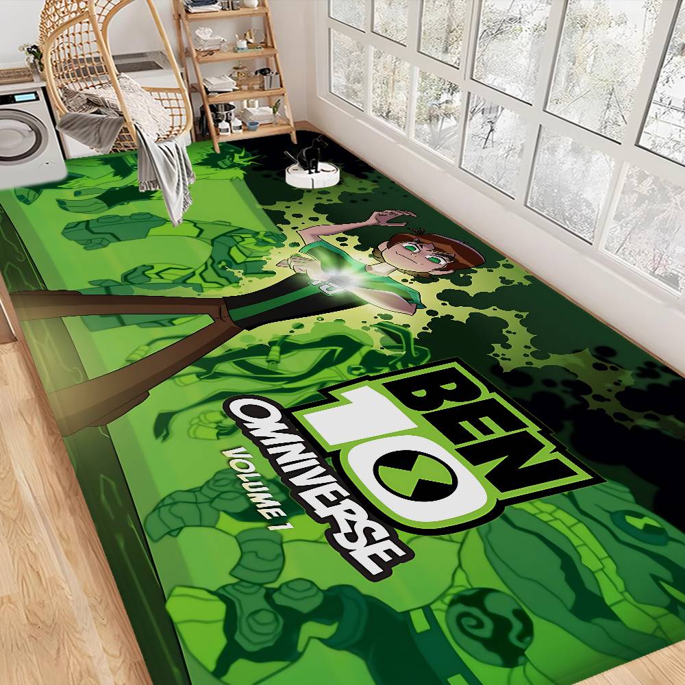 B-Ben 10 Tappetino da Cucina Classico Stanza dei Bambini Decorazione Camera da Letto Balcone Tappetino Antiscivolo Soggiorno Alfombra