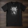 Dark Art TShirt - Gothic Horned Demon Creature Design Tee - Black Metal Fantasy Beast Shirt - Occult Alternative Fashion Apparel