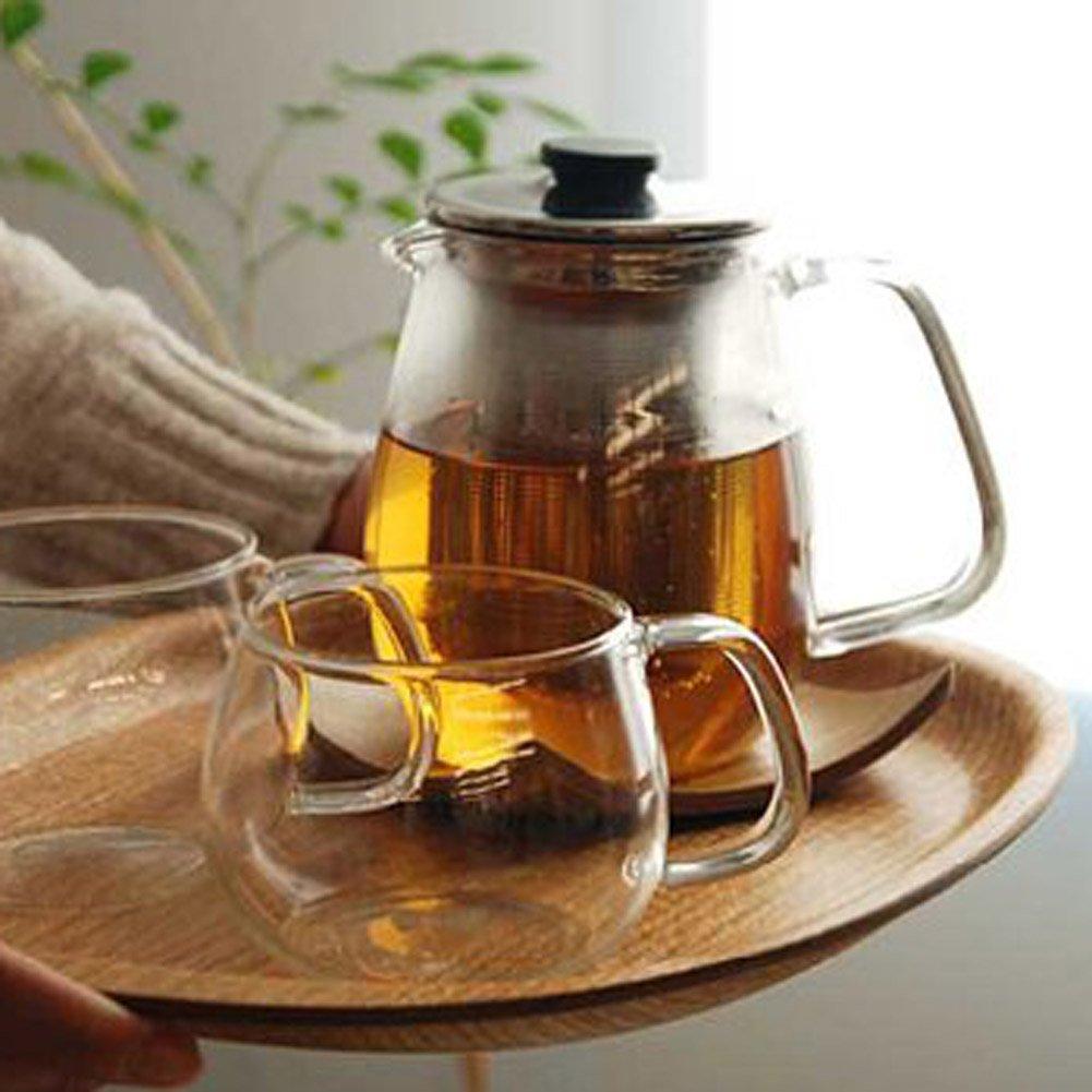Kinto UNITEA Teapot 680ml Stainless Steel Dishwasher Safe Heat Resistant Glass 8309