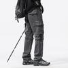 JAYSCE Unisex Cotton Convertible Cargo Pants Multi-Pocket Outdoor Hiking Trousers Detachable Shorts Elastic Waist