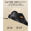 ProtoArc EM03 NL Trackball Mouse - Finger Operation, Silent, Wireless, 2.4GHz Bluetooth, 3 Device Connection, Black