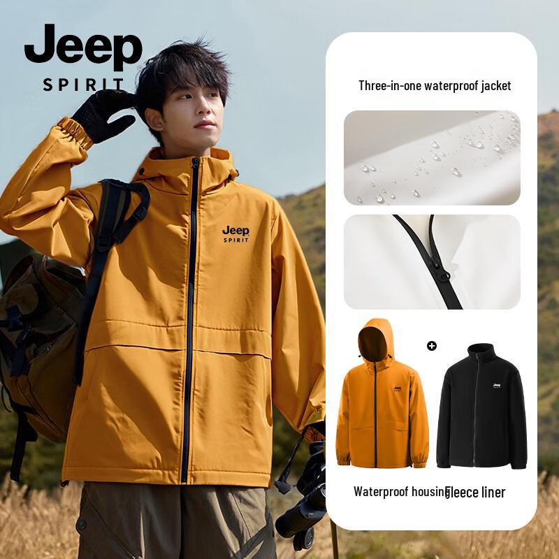 JEEP SPIRIT Herren Outdoor Windbreaker Jacken