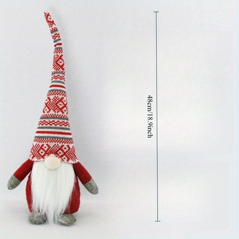 1Pc Nordic-Style Faceless Doll Christmas Ornament for Holiday Parties, Living Room Windows, Glass Doors