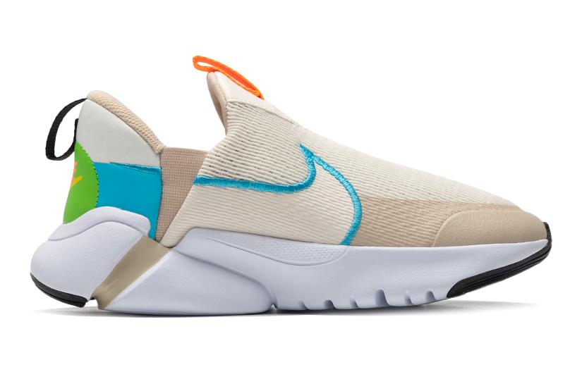 Nike Flex Plus Breathable Cushioning Low top Casual Shoes Beige Blue Kids' FN8908-141