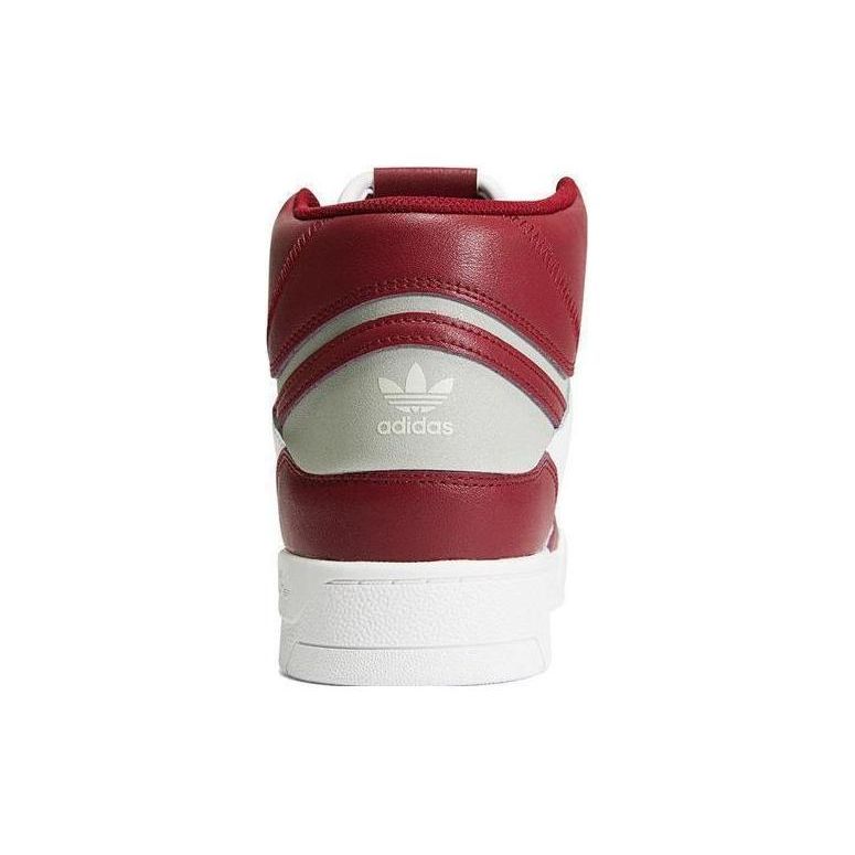 Adidas Eredeti Drop Step XL Bőr Csúszásmentes Könnyű Magasszárú Skate Cipő Unisex Skate Cipő Fehér Piros FZ5711