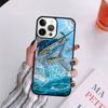 Blue Marlin Painting Phone Case For iPhone 17 Air 14 13 12 16Pro Max 15  Plus Max Cover Shell coque