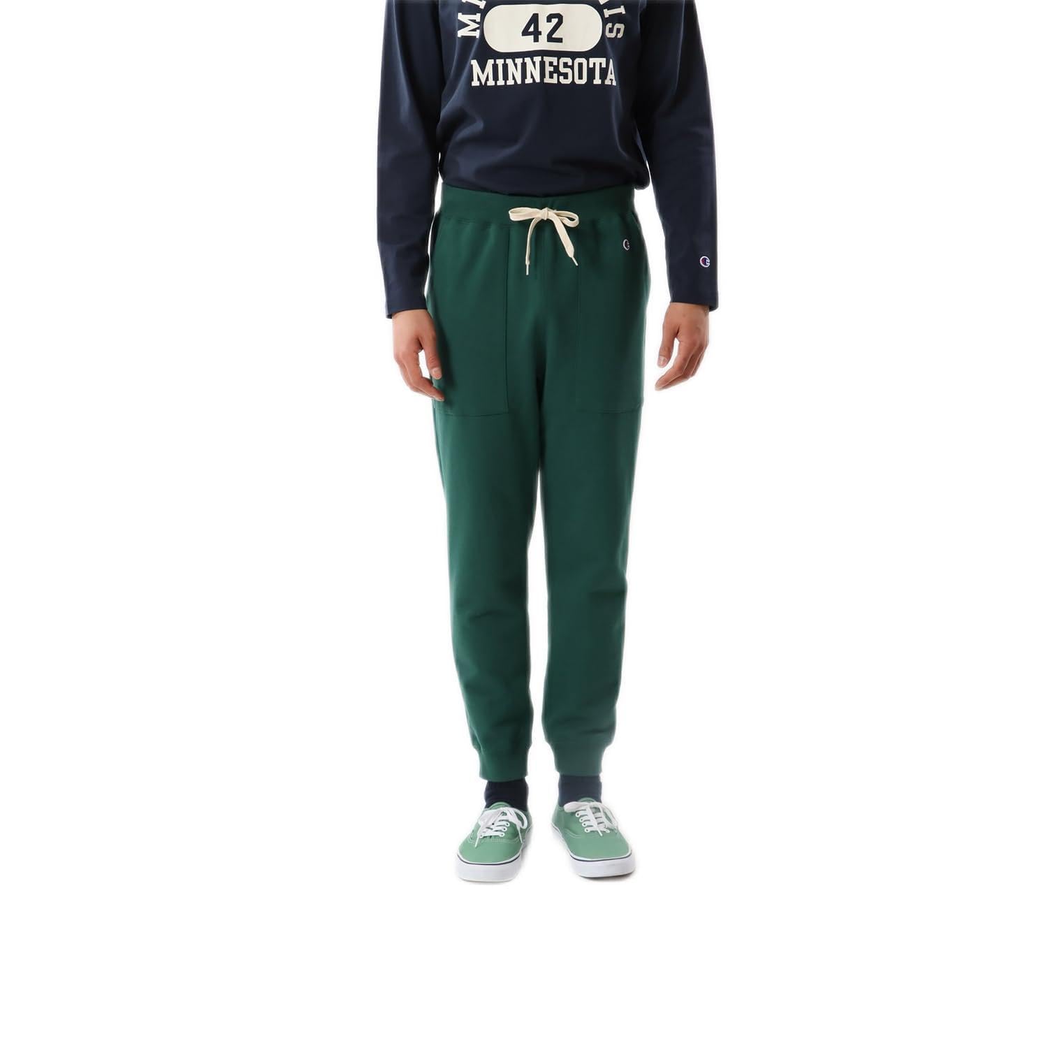 

Long Pants Cotton USA One Point Logo Long Pants Basic Moss Green [Champion] C3-Y220 Men s moss зелений колір