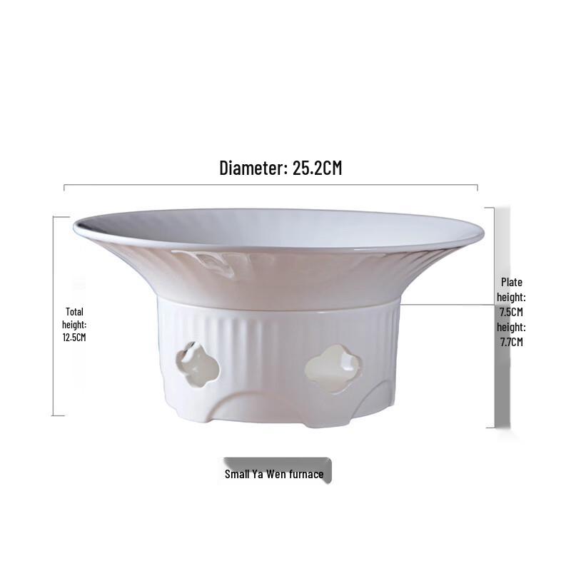 Ceramic Heating Soup Plate