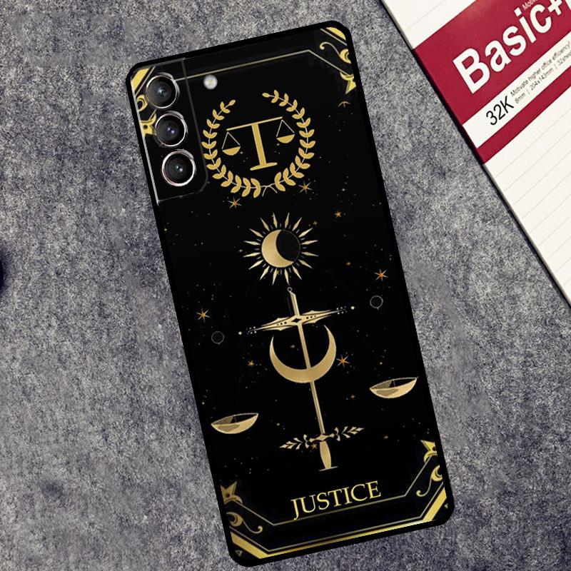 Astrology Tarot Cards Case For Samsung Galaxy S24 S23 S22 S21 Plus Ultra Note 20 S9 S10 Note 10 S20 S21 FE Cover