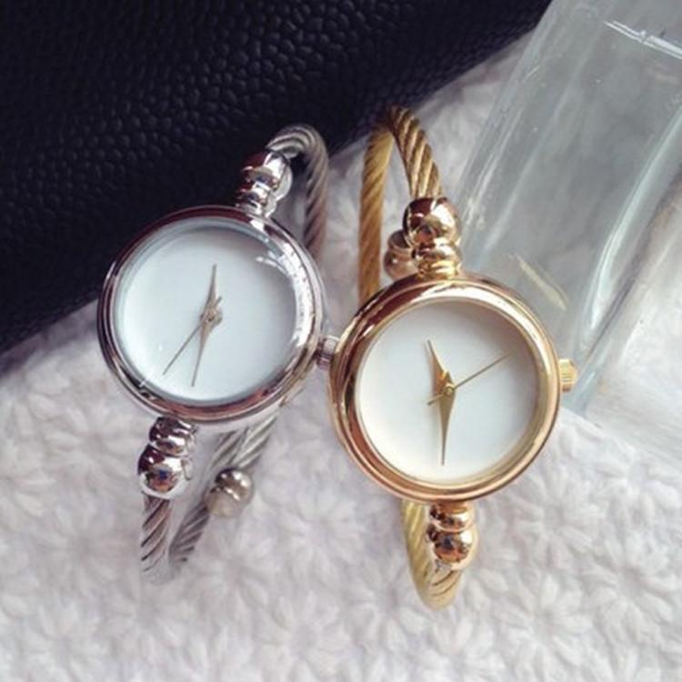 Couple Style Gold Sliver Bracelet Minimalist Wristwatch Fashion Steel Strap Women s Quartz Watch Brand Casual Women s Watcht Set