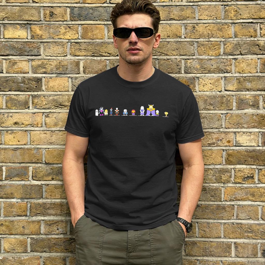 Undertales T Shirt Summer 100 Cotton TShirts For Unisex Popular Pattern Tee Shirt Short Sleeve Vintage Tees