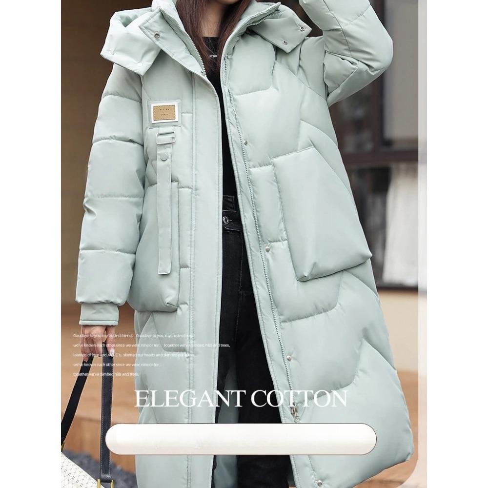 Long Winter Jacket Coat Women Down Cotton Jackets Warm Hooded Parkas Outwear Female Thick Cold Snow Wear Coats Puffer Jacket