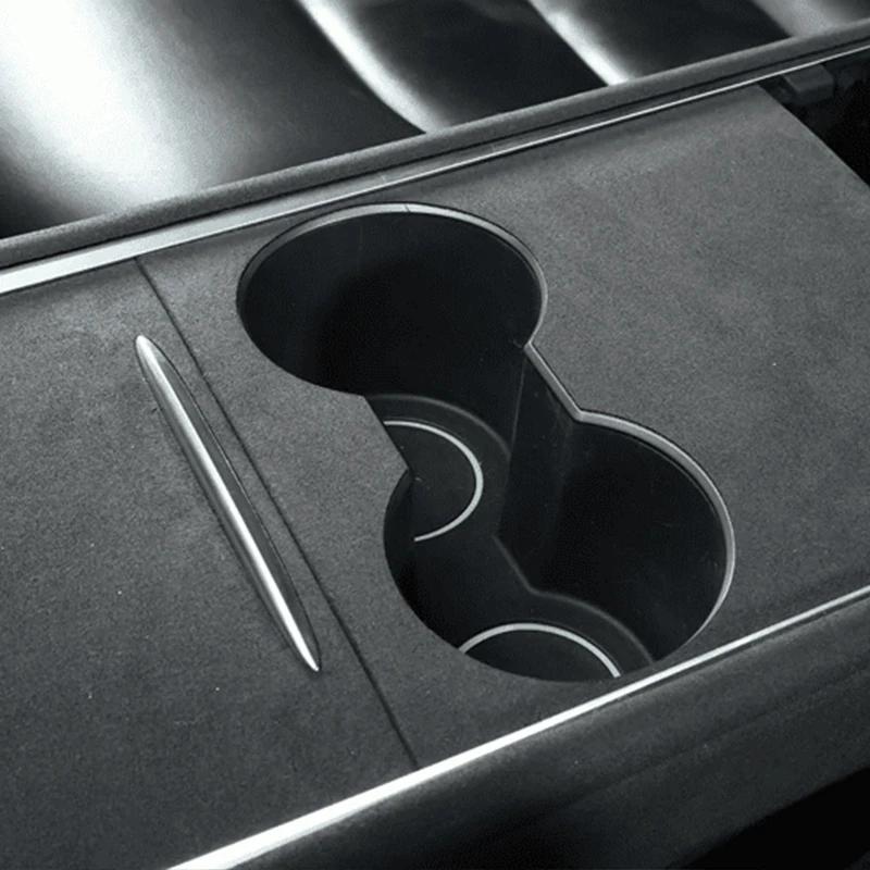 Suede Center Console Protector Cover For Model 3 Model Y Sticker Anti Scratch Fit Highland Interior Trim Panel Accessories