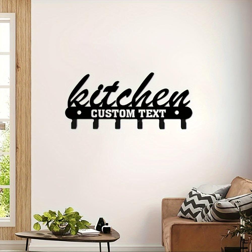 Unique Handmade Custom Metal Wall Art Decor Personalized Blackboard Style Easy Install Housewarming Gift Kitchen