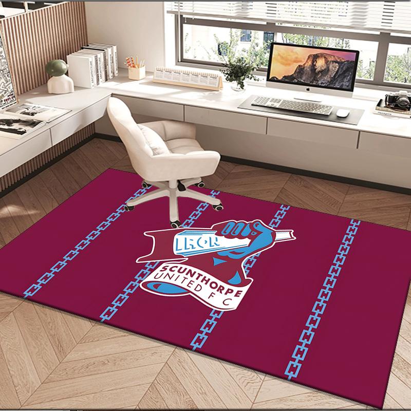 1PC rug Scunthorpe Fc Emblem Carpet, Chair Rug,Area Rug for Office Bedroom living rooms bedroom, Doormat decor Christmas fan gifts