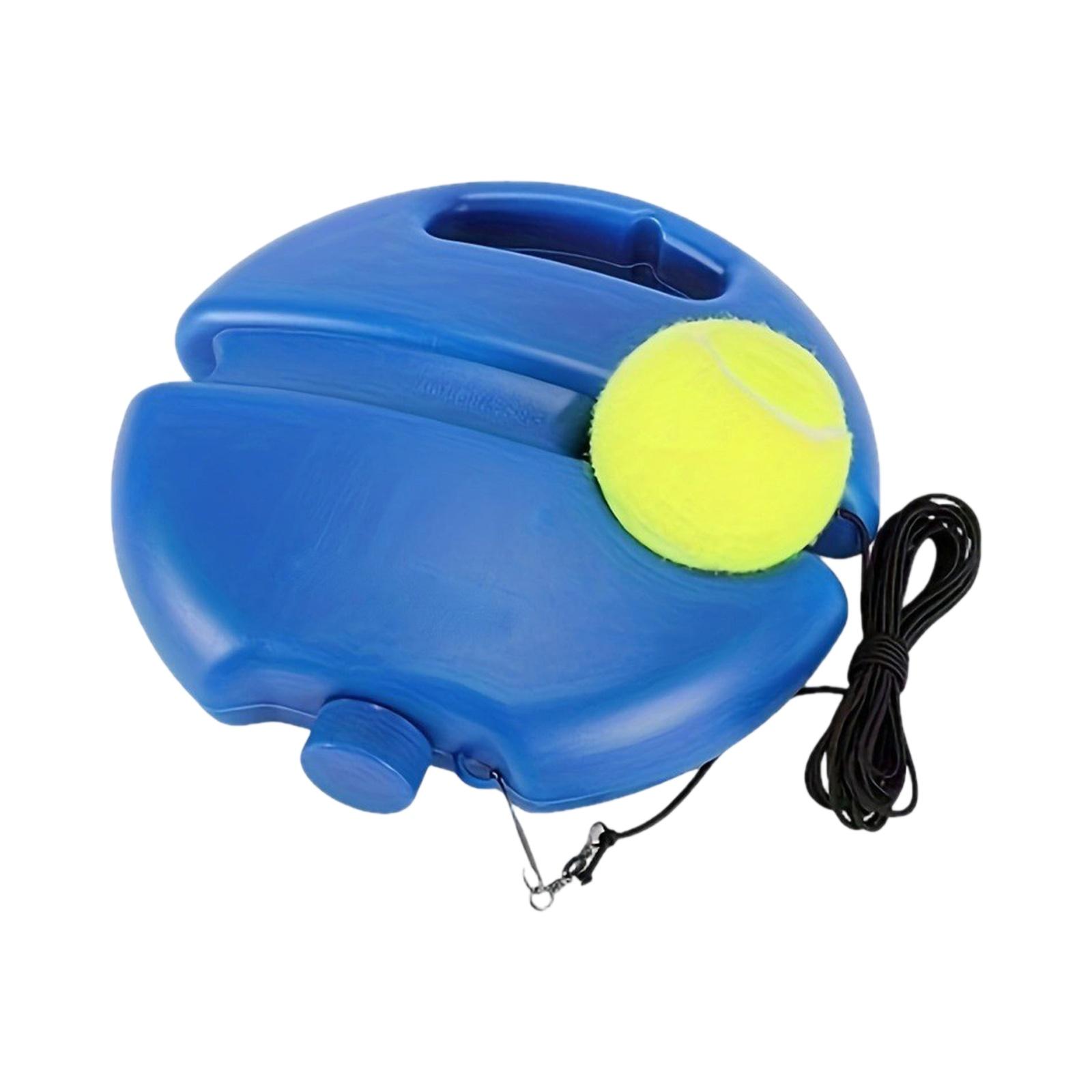 

Single-Person Tennis Trainer Base With Elastic Rope, Adult Tennis Training Equipment For Practice & Skill Improvement One Size синий