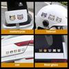 Self-Adhesive Motorcycle Helmet Stickers Cat Car Warning Reflective Stickers  Bicycle Stickers