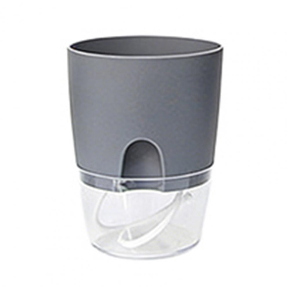 Self Watering Flowerpot Automatic Self-watering Flowerpot with Drainage Holes Transparent Base Hydroponic Planter Flowerpot