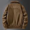 Winter New Fleece Thick Warm Pilot Jacket Men Fashion Casual Windproof Coat Men Autumn Outwear Outdoor Fur Collar Jacket Men
