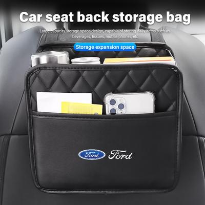 Multi Function PU Leather Car Seat Back Storage Bag Stowing For Escort KA Flex Everest KA Expedition Falcon Fusion