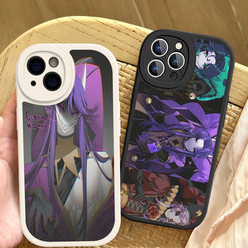 The Freak Circus Pierrot Game Phone Cover For iPhone 11 12 13 14 15 16 Pro Max Mini Plus Soft Leather Case