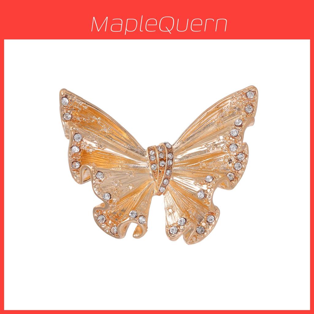 Spring 2025 Fashion Alloy Enamel Water Drilled Butterfly Brooch For Women And Men